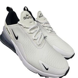 Nike Men's Size 12 White Air Max 270 Golf Shoes Sneakers